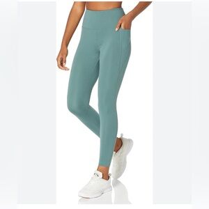 NWT Danskin High Waisted Pockets 25” Inseam Smoke Blue Athletic Yoga Leggings